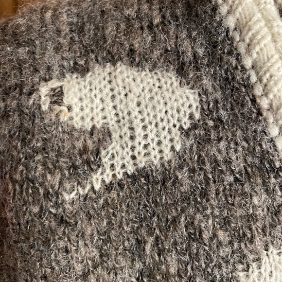 Vintage 80s Oversized Mohair Sweater - Picture 4 of 4